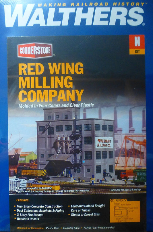 Walthers N #933-3212 Red Wing Milling Company (Plastic Kit) NEW