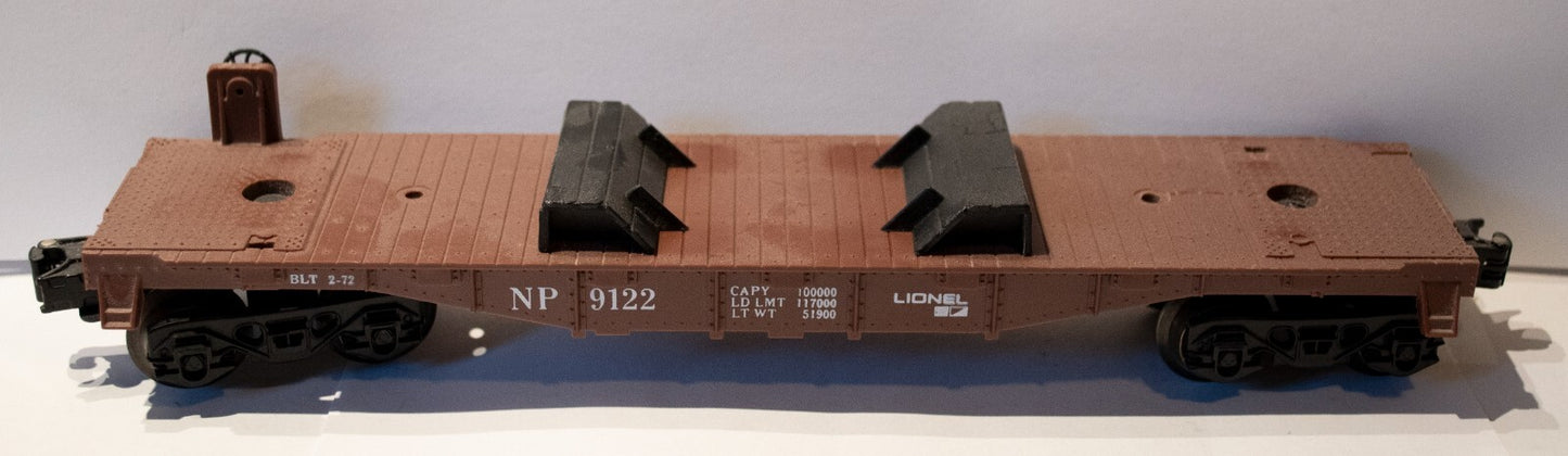 Lionel O Scale  #6-9122 NP Flat Car with Vans