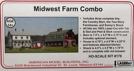 American Model Builders HO #178  -  Midwest Farm Combo