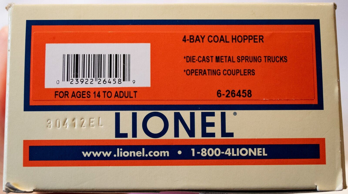 Lionel #6-26458  Great Northern 4 Bay Coal Hopper
