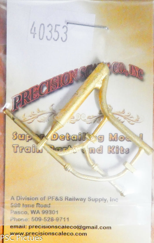 Precision Scale O #40353 Piping, Fireman's Side, Backhead Mount, Big Boy or Chal