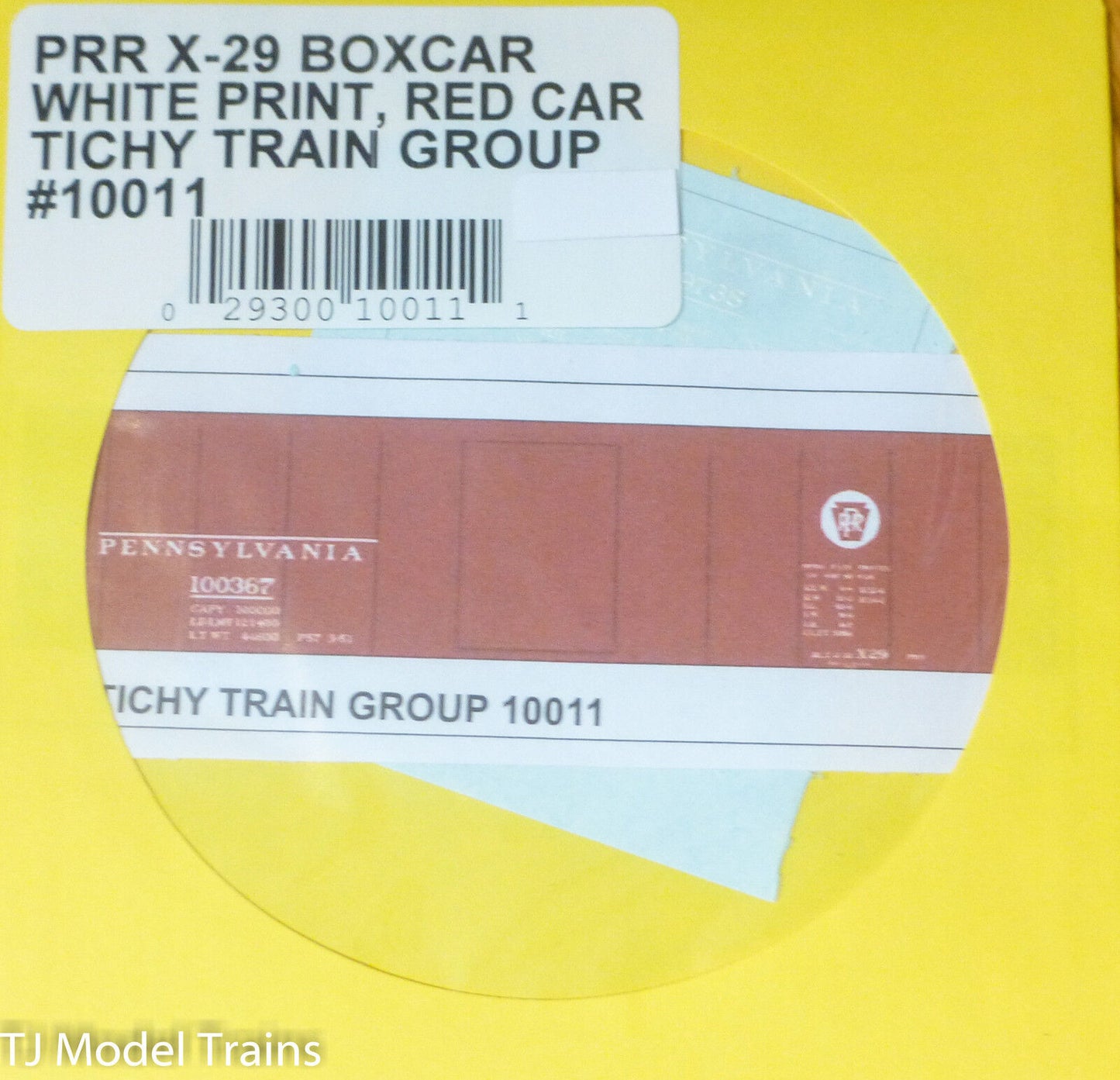 Tichy Train Group #10011 Decal for: Pennsylvania Railroad Class X-29 Boxcar