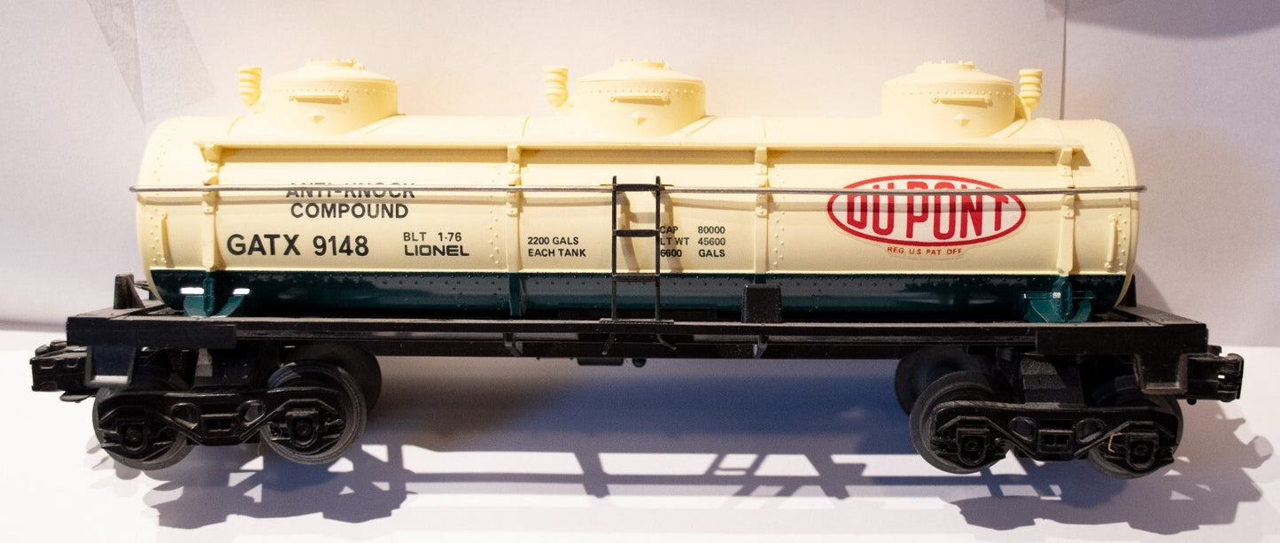 Lionel O Scale  #6-9148 3-Dome Tank Car
