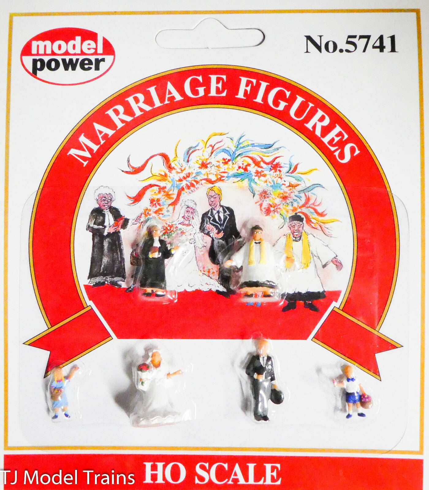 Model Power #5741 Religious Figures pkg(6) -- Marriage Figures (Painted) 1:87th