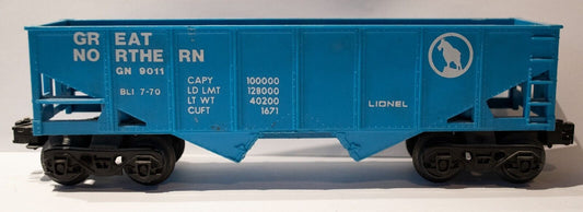 Lionel (#30 No Box) O Scale  Great Northern 2 Bay Hopper Car
