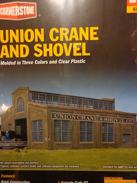 Walthers HO #933-4021 Union Crane and Shovel -- Kit - 9-1/2 x 7-1/8 x 4-15/16" 2
