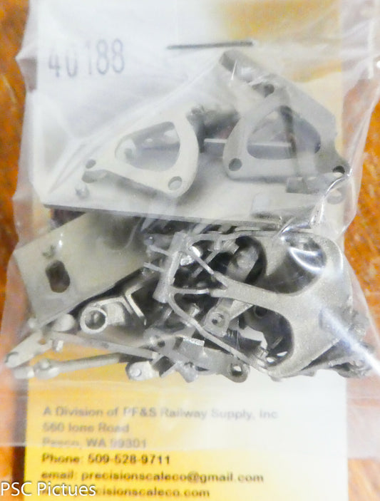 Precision Scale O #40188 Baker Valve Gear, Type 2, Triangular Frame (N/S)