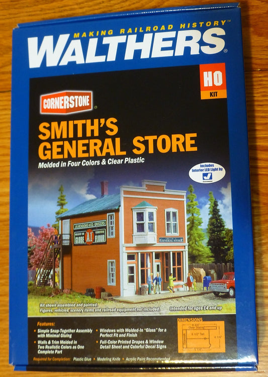 Walthers HO #933-3653 Smith's General Store -- Kit -    (Building Kit)