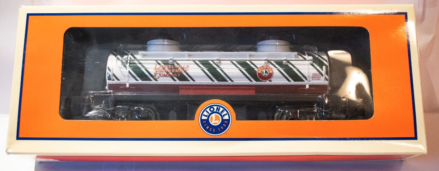 Lionel O Scale  #6-29637 CANDY CANE TWO-DOME TANK CAR