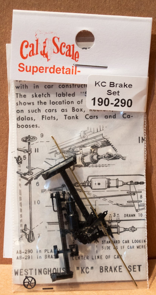 Cal-Scale #290 KC Airbrake Set - Black Plastic