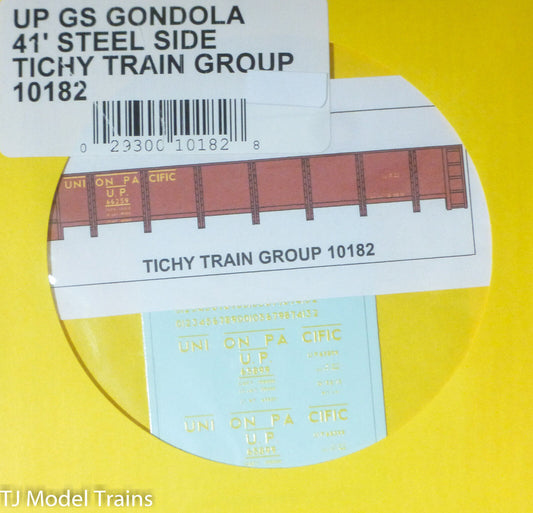 Tichy Train Group #10182 Decal for: Union Pacific GS Wood Gondola (Yellow Letter