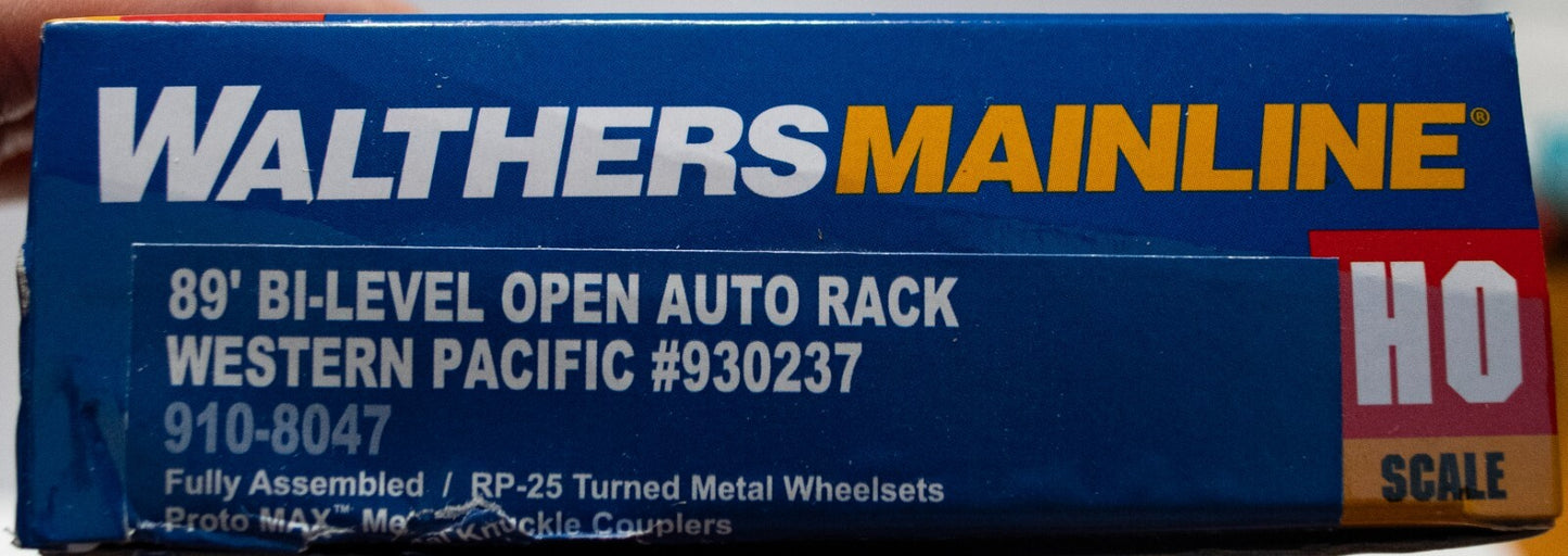 Walthers HO #910-8047 89' Flatcar w/Bi-Level Open Auto Rack - Ready to Run -- We