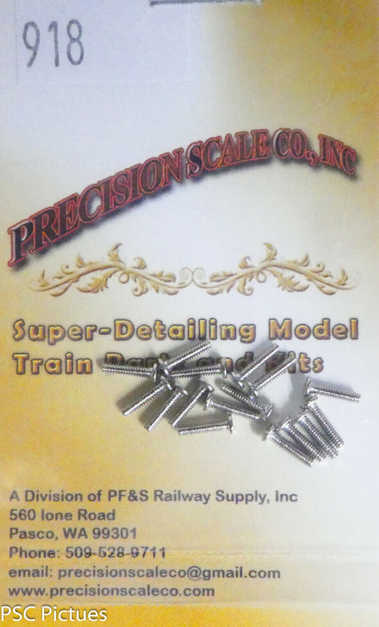 Precision Scale HOSA #918 (Nickel Plated) Screws, 1.4mm x 6.0mm Phillips Head