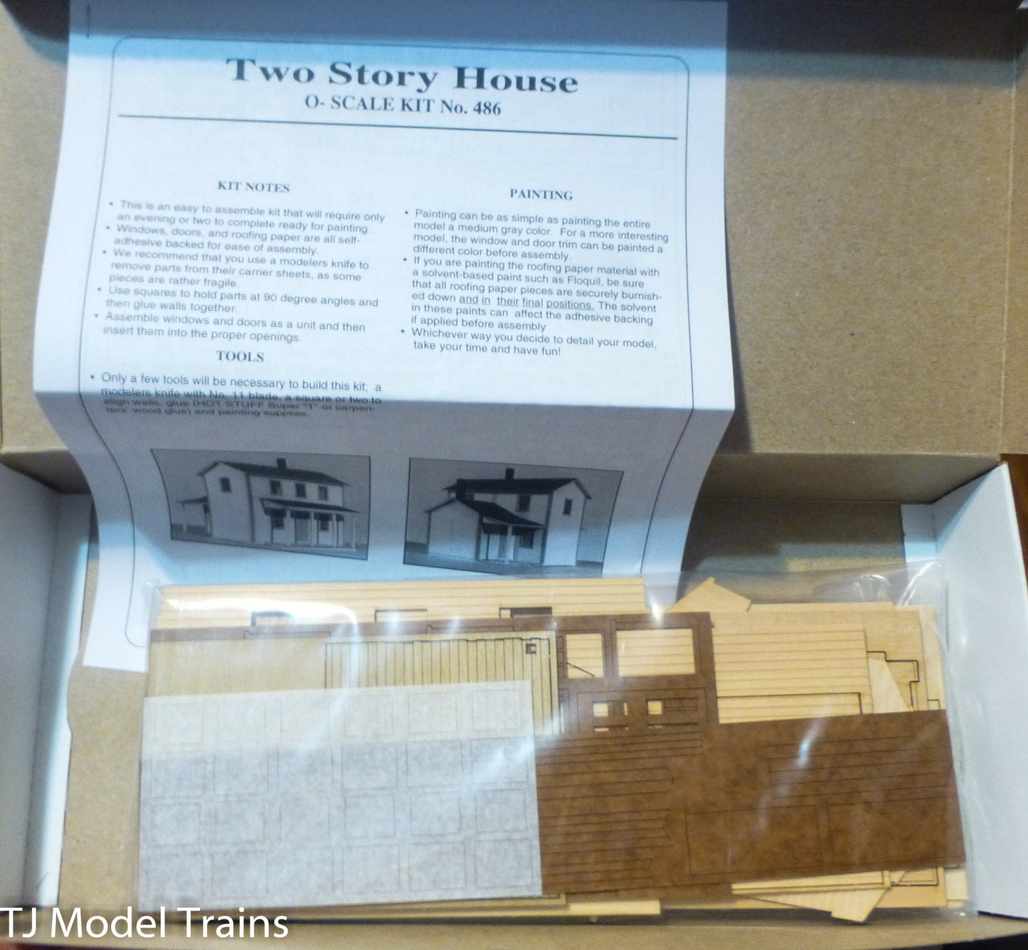 American Model Builders, Inc O #486 Two Story House (Laser Kit)