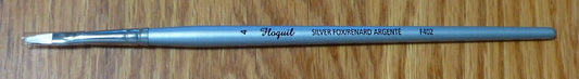 Floquil Paint Brush #402 Silver Fox Synthetic Brush - Flat -- #4