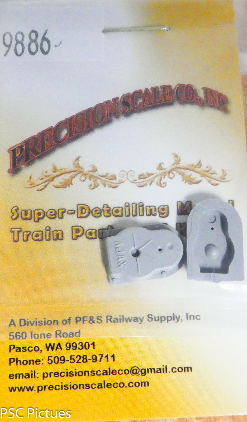 Precision Scale #9886 (Large Scale) Housing for Brake Wheel, AJax Style (Plastic