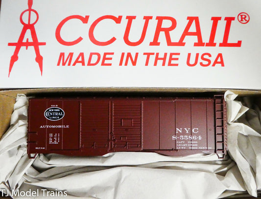 Accurail HO #3640 (Rd #55864) New York Central (40' Steel Boxcar) Plastic Kit