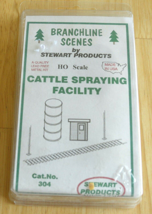 Stewart HO Scale #304 Branchline Cattle Spraying Facility (Kit)