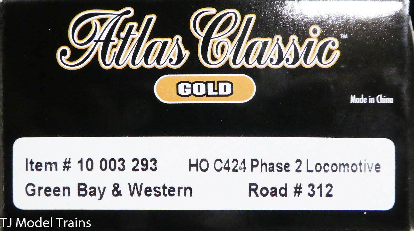 Atlas Classic Gold HO #10003293 (Rd #312) Green Bay & Western /C424 Phase 1 Loco