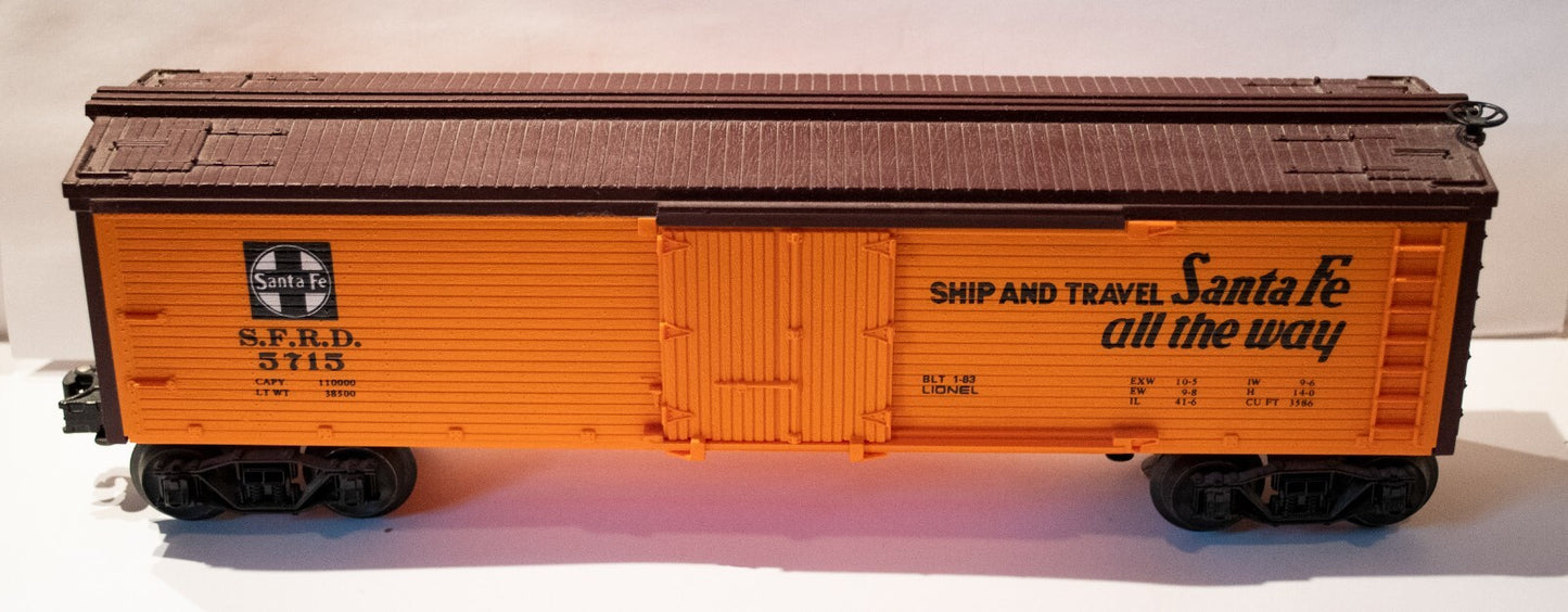 Lionel O Scale (Used) #5715 Santa Fe Woodside Reefer