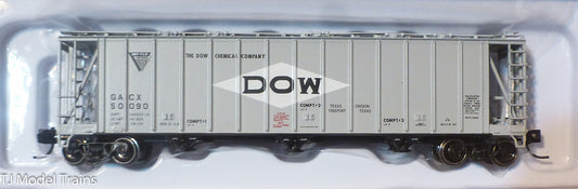 Atlas N #50002906 DOW General American 3500 Dry-Flo 3-Bay Covered Hopper -50090