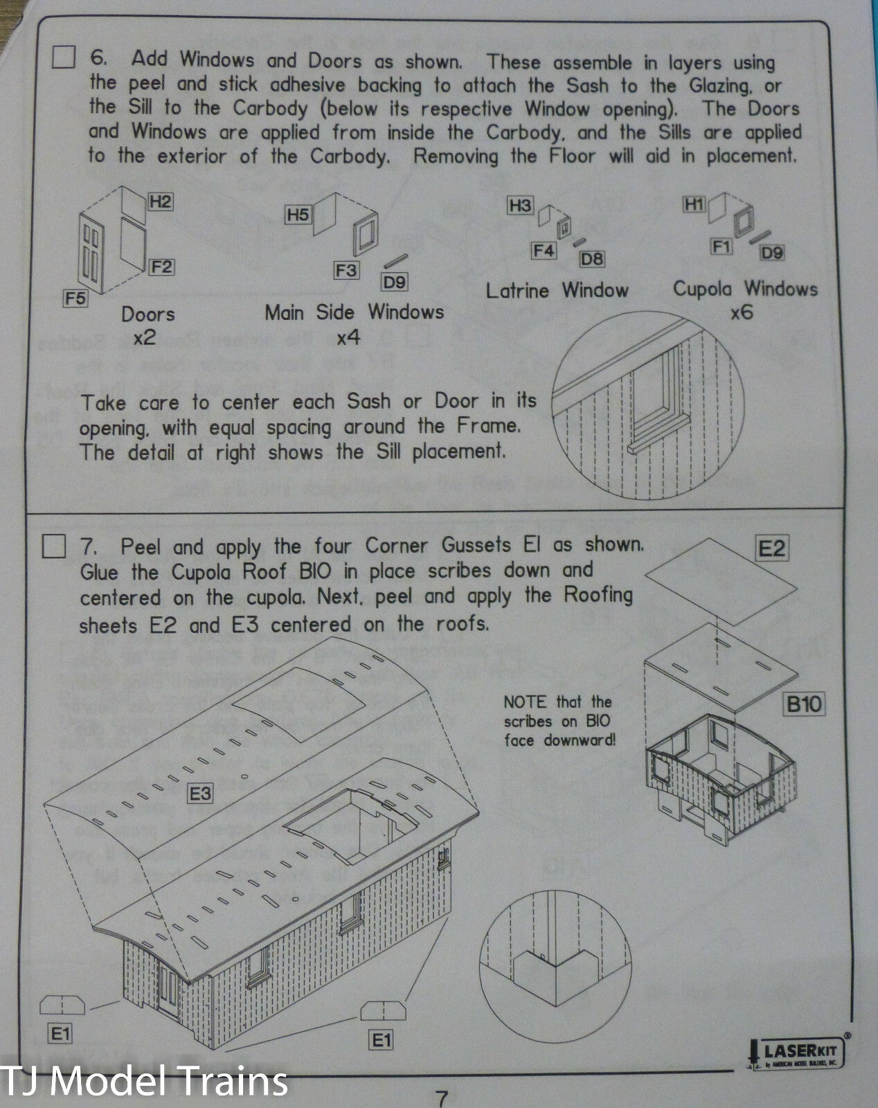 American Model Builders N #553 Northern Pacific 1200 Series Wood Caboose Kit