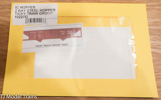 Tichy Train Group O #10227O IC Hopper 2 Bay Steel Hopper
