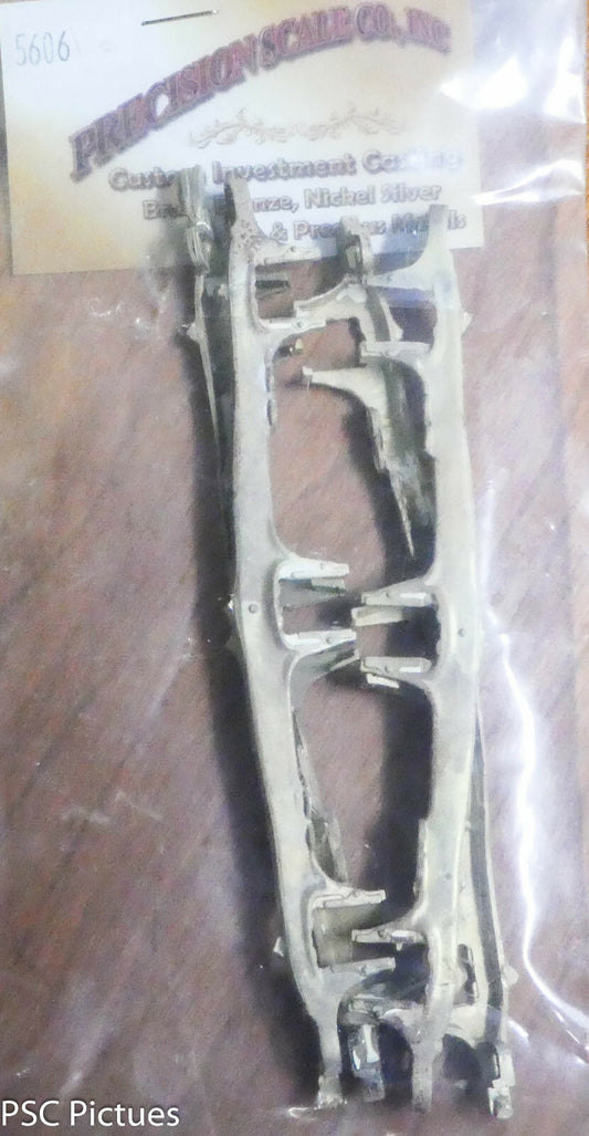 Precision Scale O #5606 Sideframes, 15'-0" WB, for: Alco PA Truck (Brass)O Scale