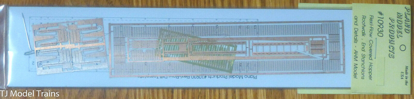 Plano HO #10930 Flexi-Flow Cvd. Hopper, End Stanchions and details- AHM Model