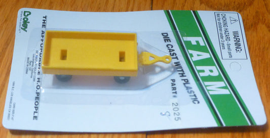 Boley HO #185-20258 Small Flatbed Tailer -- yellow