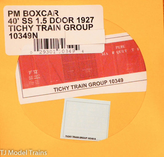 Tichy Train Group Decal #10349N PM Boxcar 40' SS 1.5 Door 1927 (Decal)