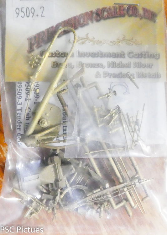 Precision Scale O #9209.2 Cab Interior Detailing Kit for: PS-4 Pacific / 4-6-2