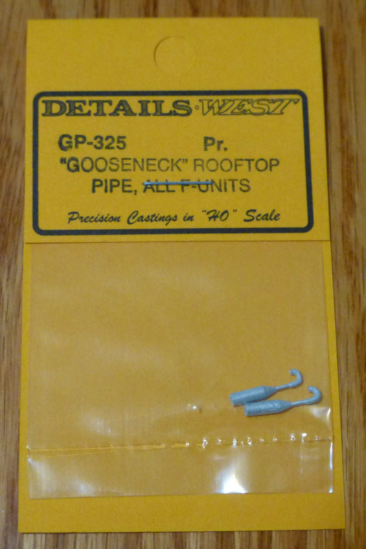 Details West HO #325 "Gooseneck" Rooftop Pipe -- F-Unit