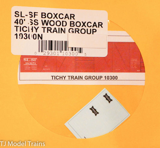 Tichy Train Group Decal #10300N SL-SF 40' SS Wood Boxcar (Decal)