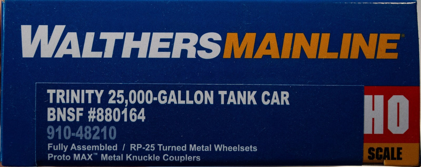 Walthers HO #910-48210 Trinity 25,000-Gallon Tank Car - Ready to Run -- BNSF #88