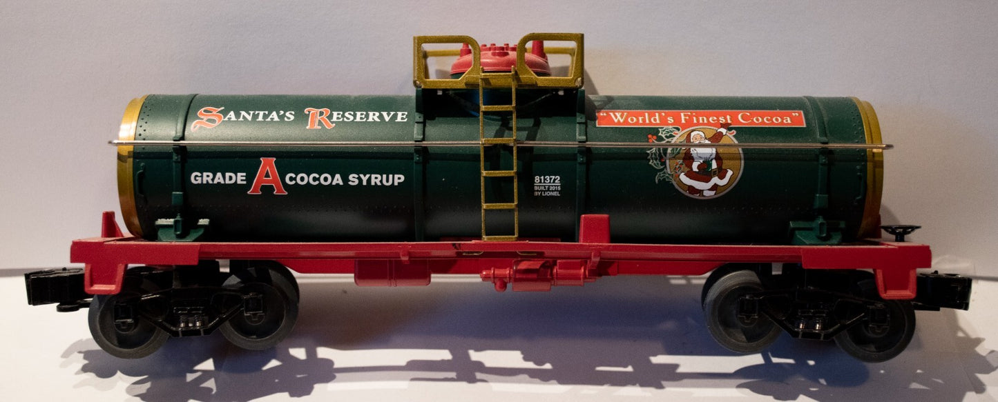 Lionel O Scale  #6-81372  SANTA'S RESERVE COCOA TANK CARS