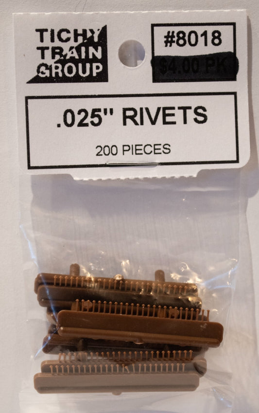 Tichy Train Group HO #8018 Scale Rivet Heads pkg(200) -- .025" .06cm