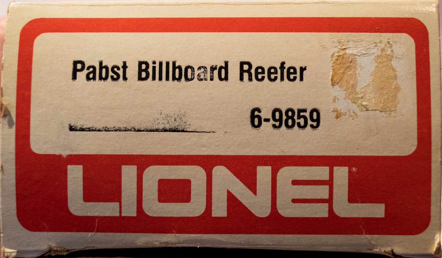 Lionel O Scale  #6-9859 Pabst Billboard Reefer