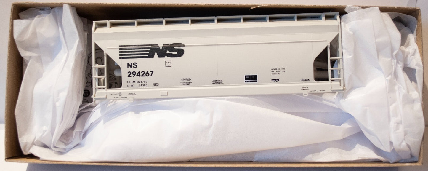 Accurail #8167 ACF 2-Bay Covered Hopper 3-Pack - Kit -- Norfolk Southern
