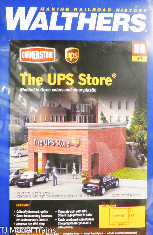 Walthers Cornerstone HO #933-4112 The UPS Store (Plastic Kit)