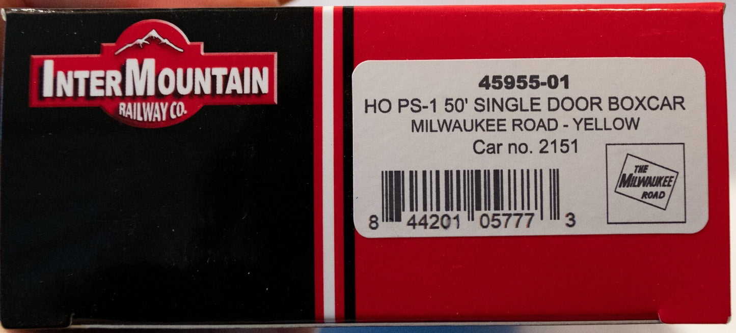 InterMountian HO #45955-01 50' PS-1 Single Door Boxcar w/Cushion Underframe - Re