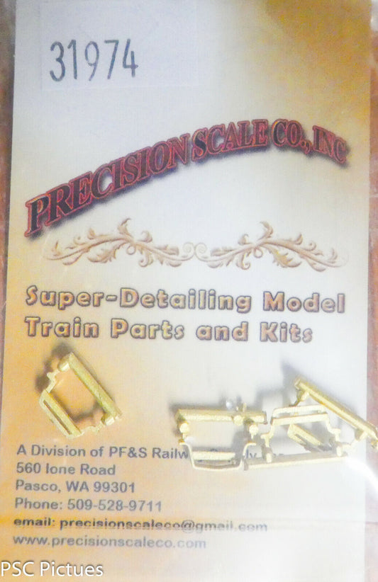 Precision Scale HO #31974 Step, Short Style, D&RGW Peaked Roof Caboose (Brass)