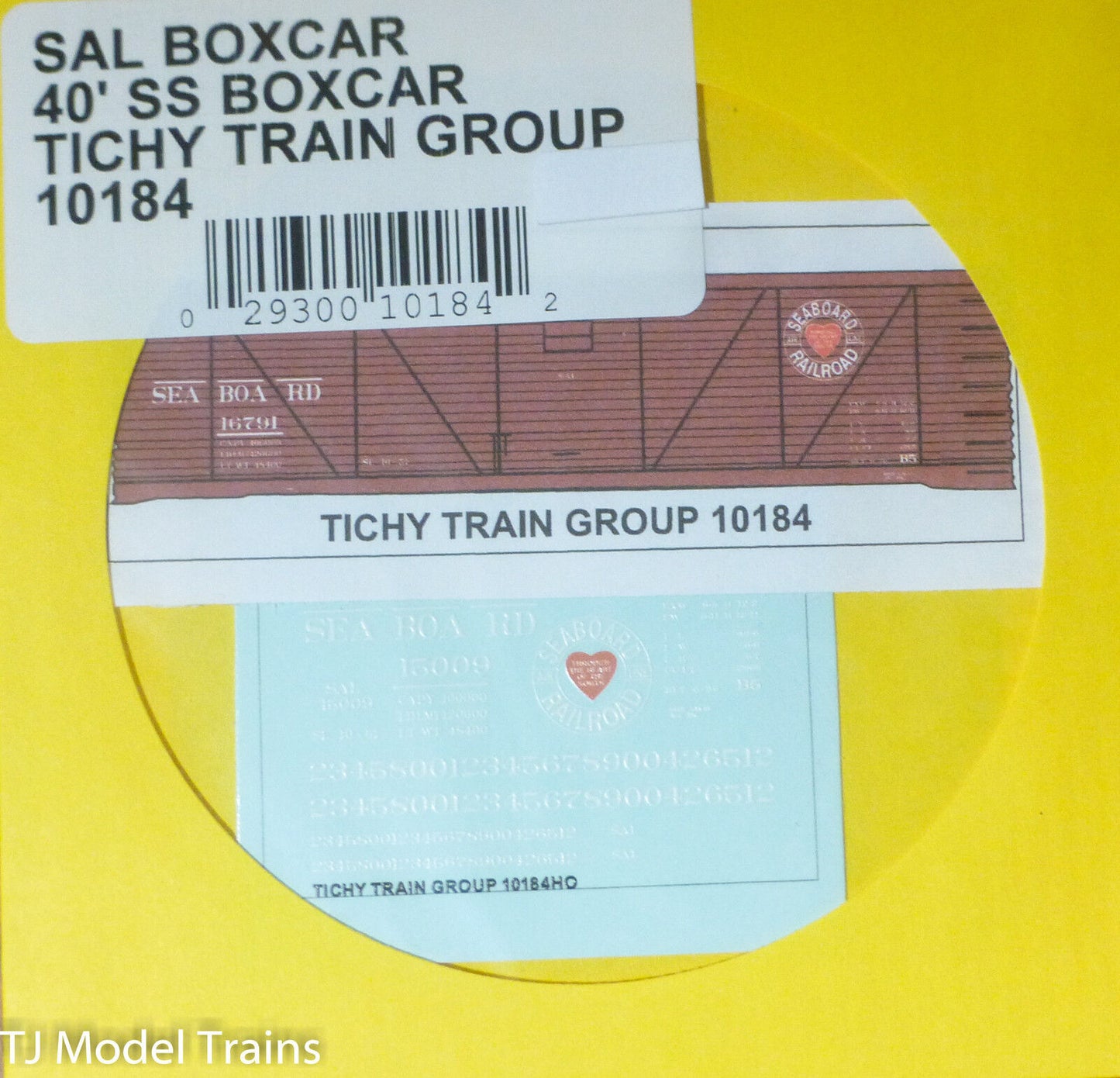 Tichy Train Group #10184 Decal for: Seaboard Air Line 40' Single-Sheathed Boxcar