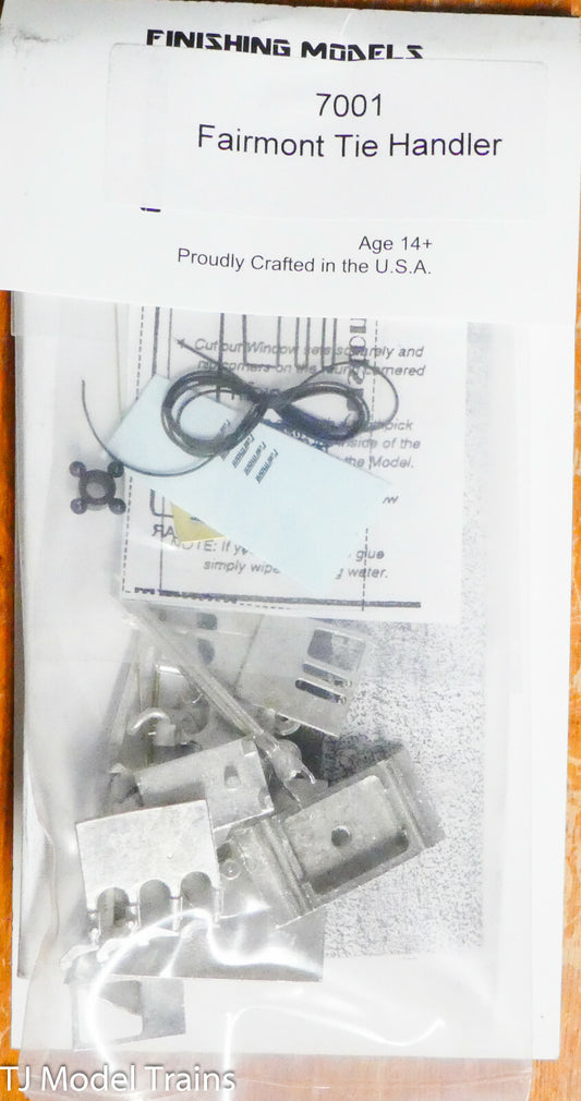 Custom Finishing Models HO #7001 Fairmont Tie Handler (White Metal Kit)