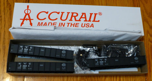 Accurail HO #8022 (3 Pack) 41'6" AAR Steel Gondola NYC
