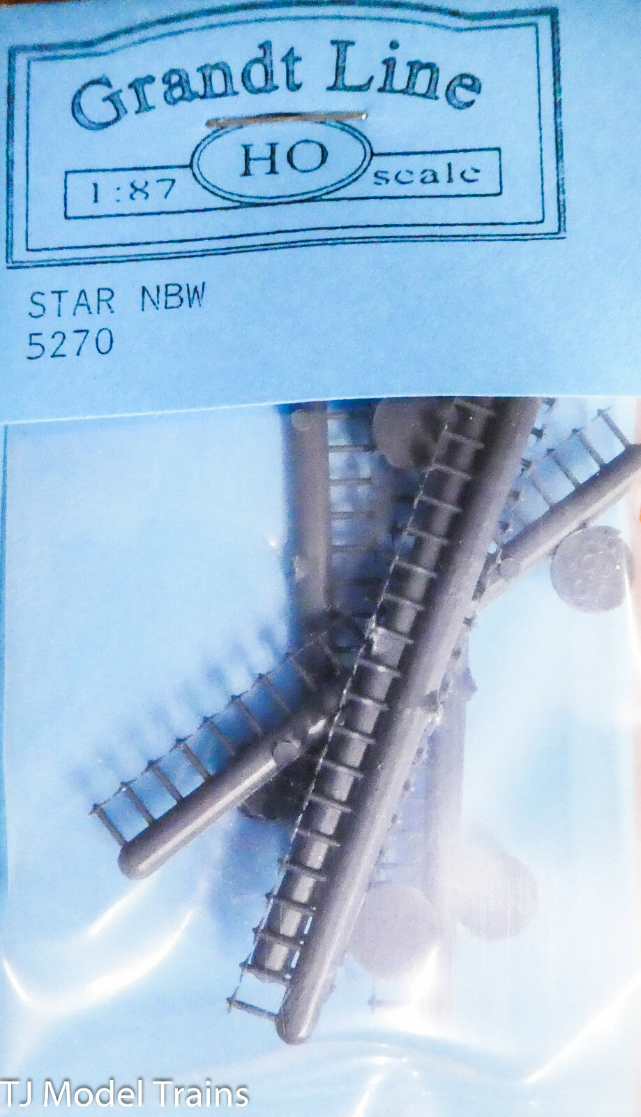 Grandt Line HO #5270 Nut-Bolt-Washer Casting -- Star-Shaped Retainers (Plastic)