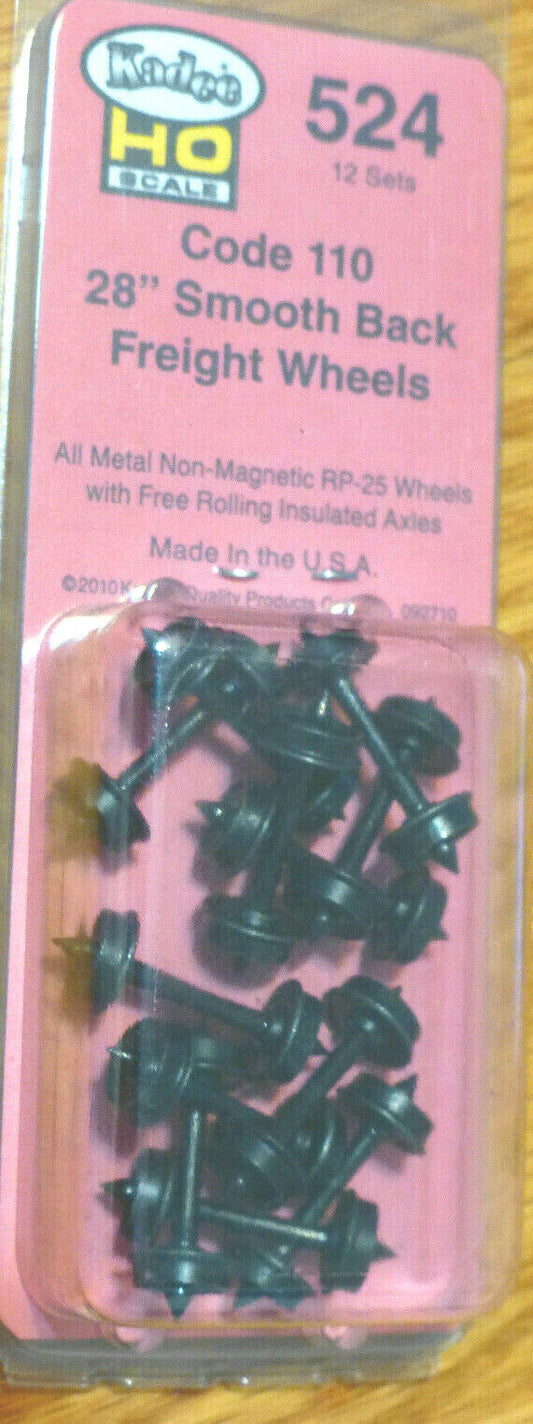 Kadee HO #524 28" Smooth Back for Freight Cars (pkg12)