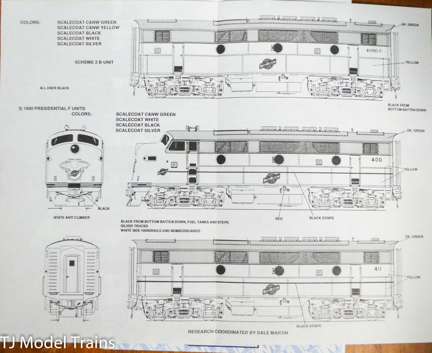 Microscale Decal #48-646 Chicago & North Western (Diesels - EMD F-Units) 1:48th