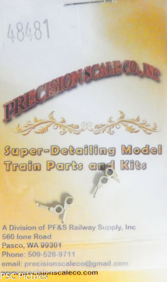 Precision Scale O #48481 Pipe Brackets, Core .055" (Brass Parts 4)