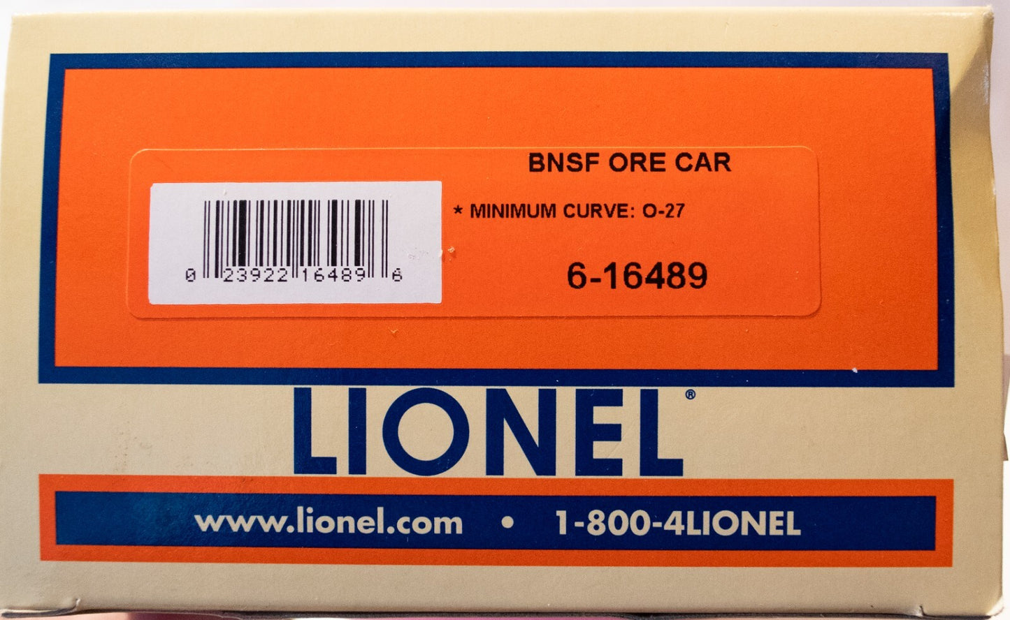 Lionel O Scale (Used) #6-16489 BNSF Ore Car
